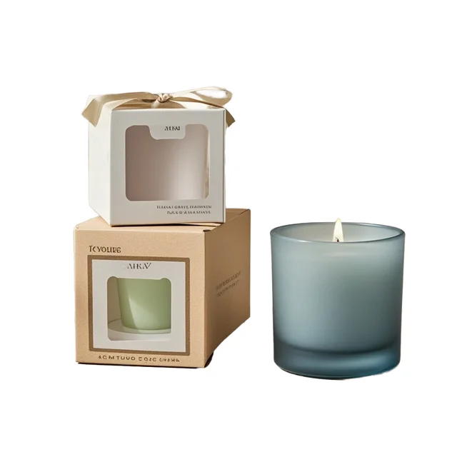 Custom Luxury Modern Nordic Home Decor Empty Glass Candle Container Cylinder Jars with Lid for Wedding Massage & Christmas