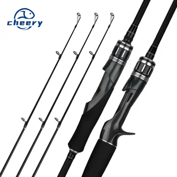 CHEERY Carbon Luya Rod Three-Piece ML/M/H Action Super Hard River Fishing Rod 1.8m-2.4m Sizes 130g Weight 95cm Collapsed – Hard Lure – view 2