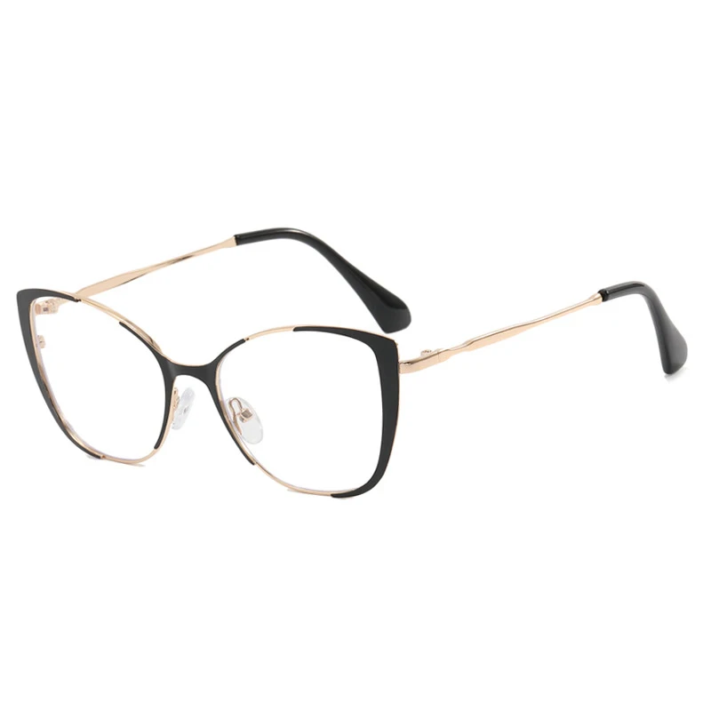 Red Gradient Optical Glasses Frame Women 2024 New Fashion Vintage Cat Eye Prescription Eyeglasses Women Myopia Spectacle Eyewear