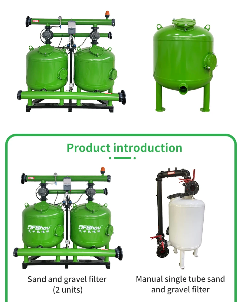 Farm Water Filter Media Tank Sand Filter Drip Irrigation Stainless ...