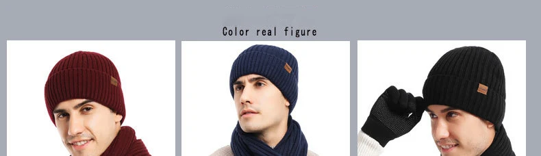 High Quality Winter Beanie Scarf And Hat Set Gloves 3 In 1 Winter ...