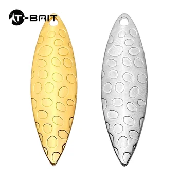 Fishing Lures DIY Metal Blades Gold and Silver Spinner Baits for Lure Making Ocean Boat Fishing Bass Trout Printed – Metal Jig – view 2