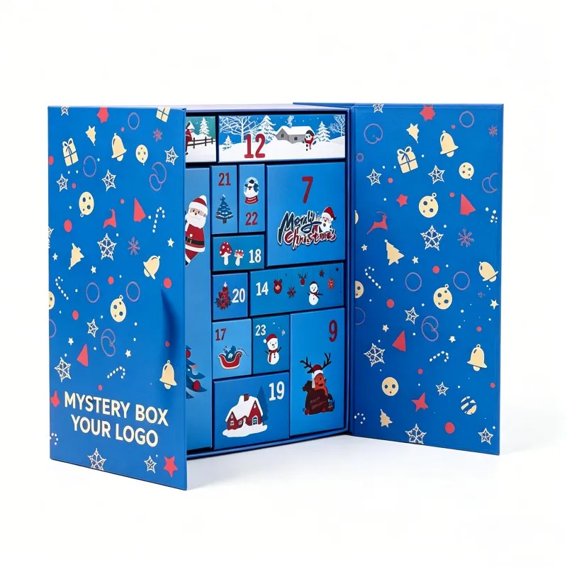 Wholesale Calander New Design Surprise Package Christmas Advent Calendar Box Customized Festival Celebration Box
