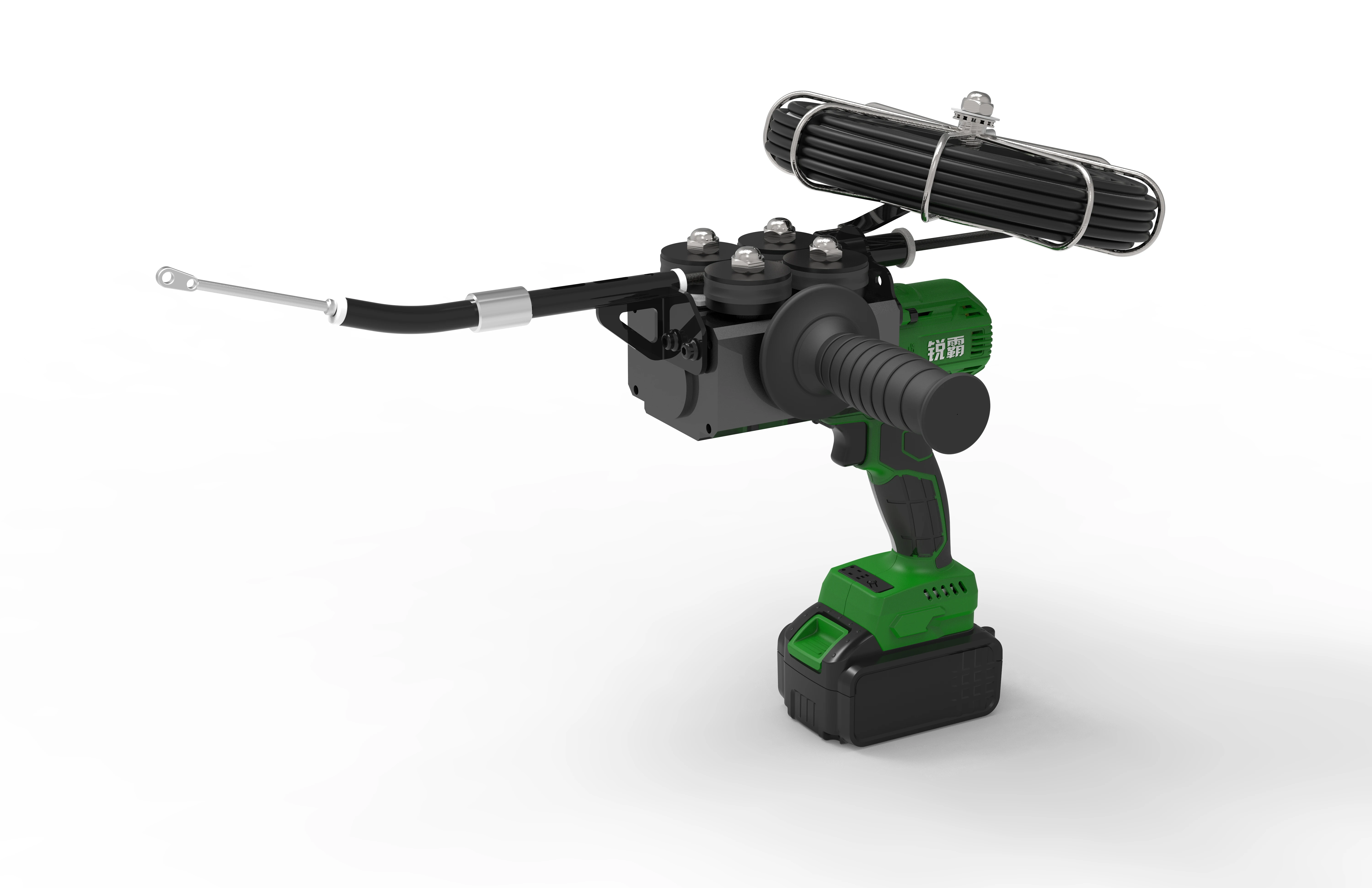 WHAMX 950W 40000mAh Automatic Ratchet Stringing Pipe Threading Machine Electric Pipe Threader