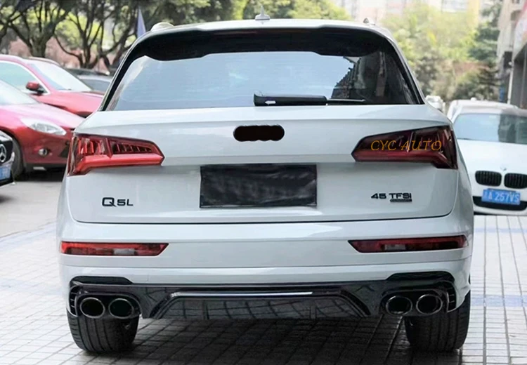 Rear Bumper Diffuser Upgrade Sq5 Sline Look Style Gloss Black Auto ...