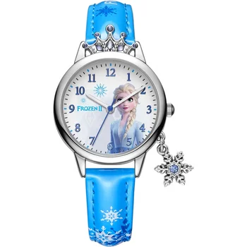 Disney Associated OEM Brand Frozen 2 Snowflake Featured Lovely Elsa Princess Watch for Girls