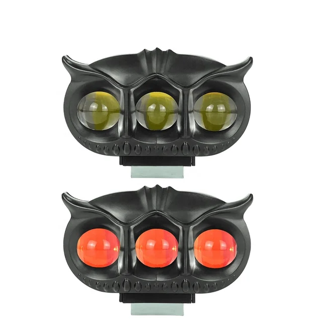 HJG Owl Design Dual Color Mini Led Motorcycle Fog Light Head Light Headlight Led Auxiliary Spot Led Lights for Motorcycle