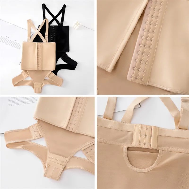 Women Tummy Control Panties Shaper Shoulder Strap Trainer Butt Lift Pull Body Corset Shaping Underwear Waist Trainer Shapewear details