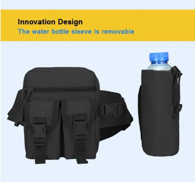 Водонепроницаемая поясная сумка на плечо, забавная Сумочка с держателем для бутылки с водой на заказ