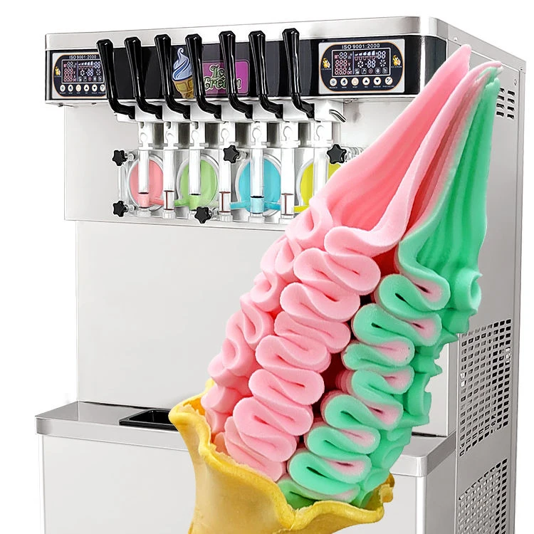 Kolice Commercial 7 Flavors High Productivity Soft Serve Ice Cream Machine snack Food Equipement Buy Snack Food Equipment Soft Ice Cream Machine Commercial Soft Ice Cream Machine Product on