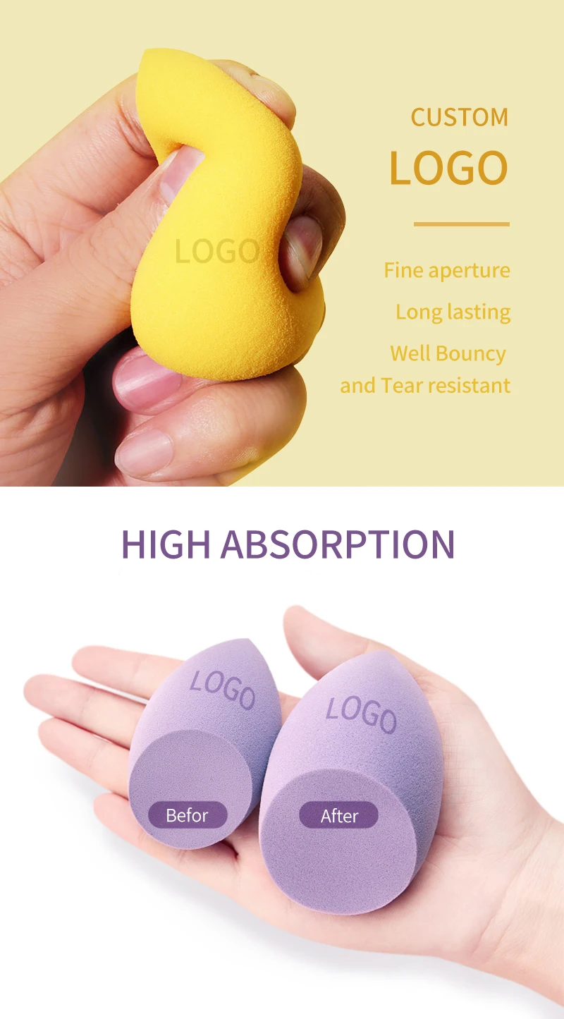 Teardrop Latex Colorful Washable Sponge Blender Super Soft Beauty