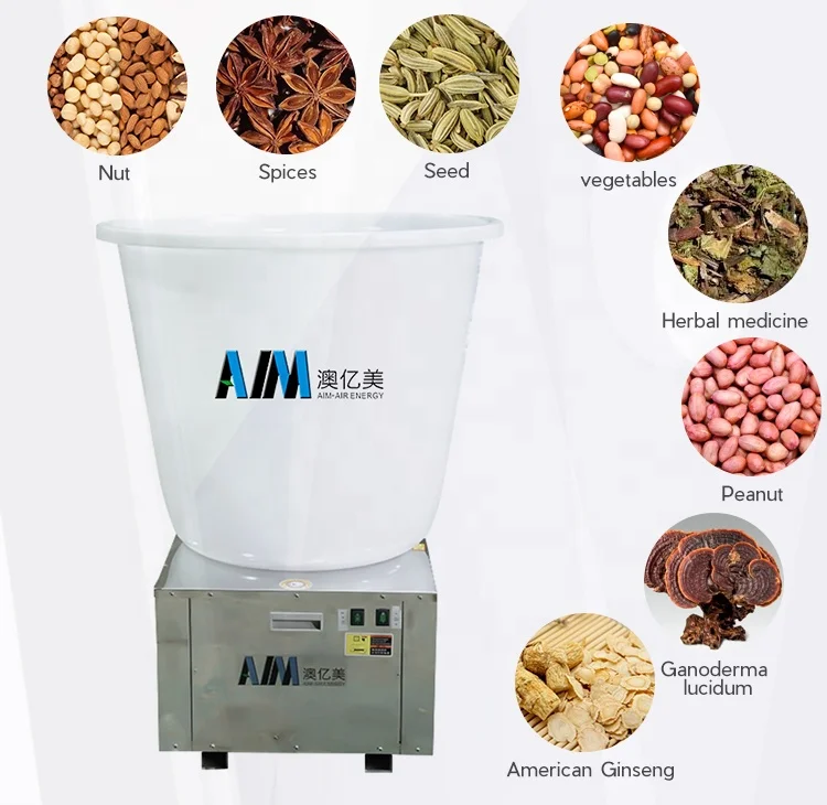 Small Industrial Plastic Type Cocoa Peanut Seed Dryer Coffee Bean Betel Nut Pepper Garlic Dehydrator Herb Spice Drying Machine