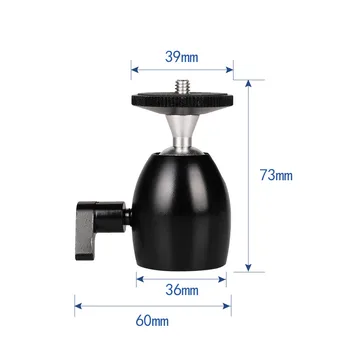 Kaliou C015 Wholesale Q39 Big Size YUNTAI Camera Tripod Solid Pan Tilt Tripod Metal Pan Tilt Elliptical Spherical  Pan Tilt product image