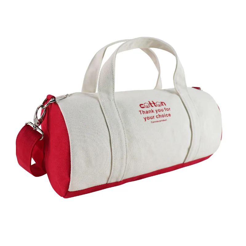 Custom Patterned Letter Design Canvas Crossbody Gym Tote Bag 30*15*15cm Cotton Handle Shoulder Bag for Travel and Gift
