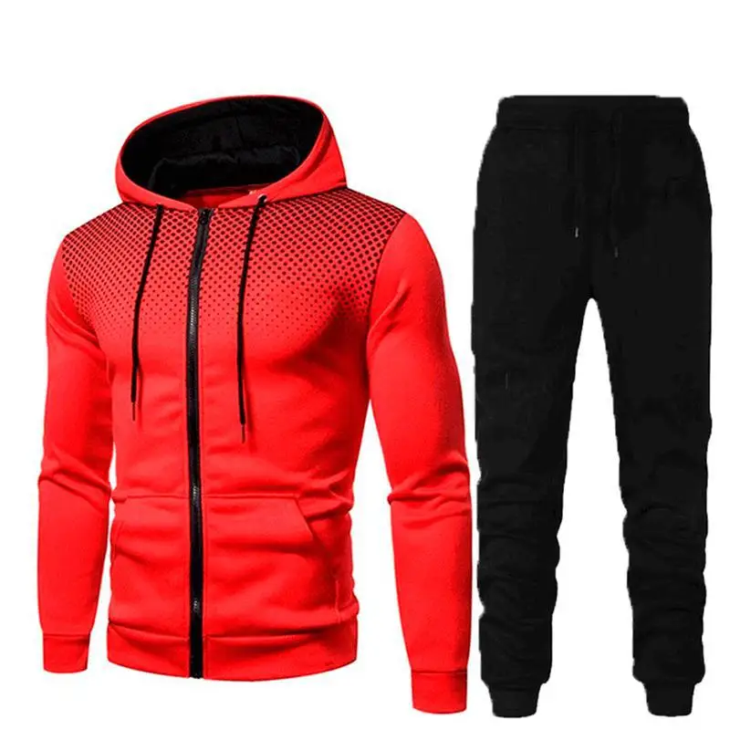 Hot Sale Customized Men Sportswear Men's Tracksuit Sets Sweatpants ...