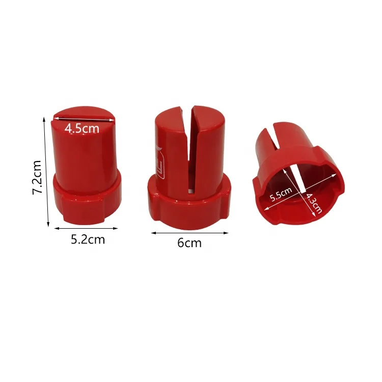 Custom Supermarket Cooking Oil Bottleneck Display Cap Red Color Plastic Bottle Cap Top Display