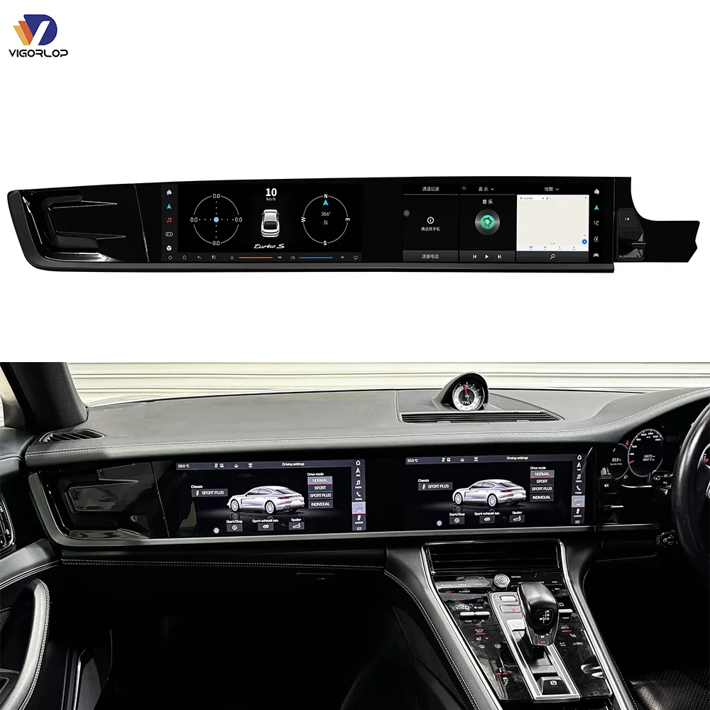 Car Monitor Stereo Multimedia Right-Hand Drive Dual Screen Radio Dual Carplay Wireless Screen For