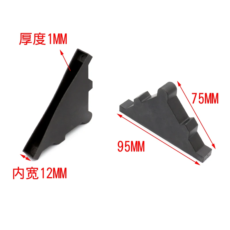 Lot De 50 Protecteurs D'Angle En Plastique Noir En Forme De L - Protection Coins Carton 20 Mm - Idéal Transport, Déménagement & Meubles