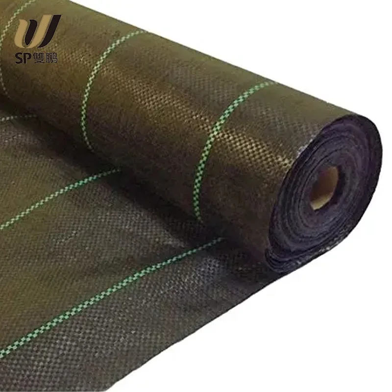 SP Agrikultural Sheet Mulch Barrier Ground Cover PE Woven Anti Grass Cloth Tarpaulin Para sa Pagtatanim