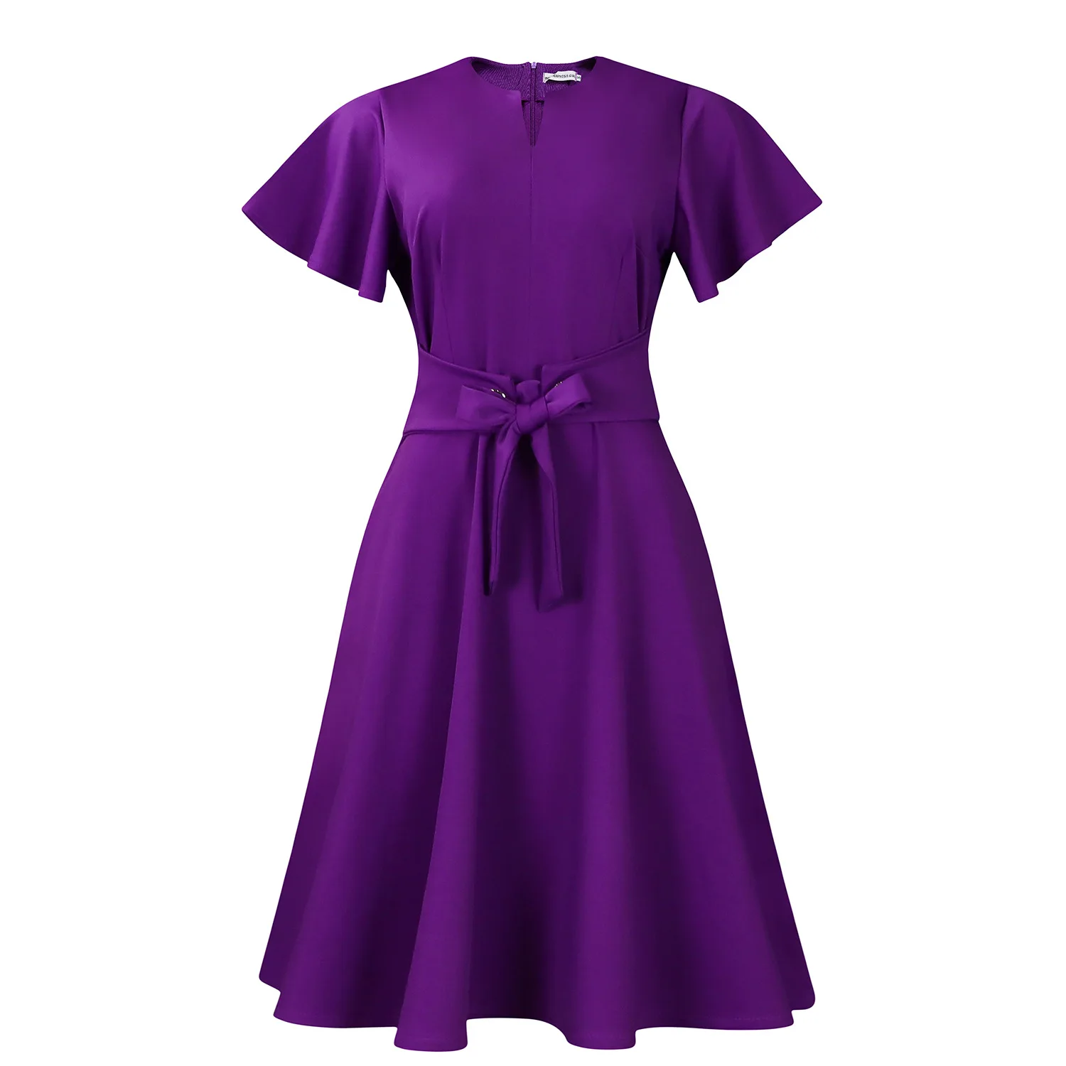strapless open back dress Clara Angel Sleeve Wrap Satin Midi Dress in Rose Pink
