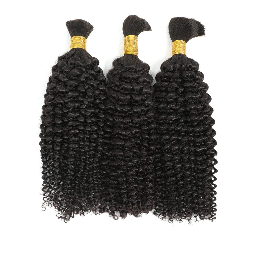 Wet And Wavy Bulk Human Hair For Braiding No Weft Deep Wave Bulk Human ...