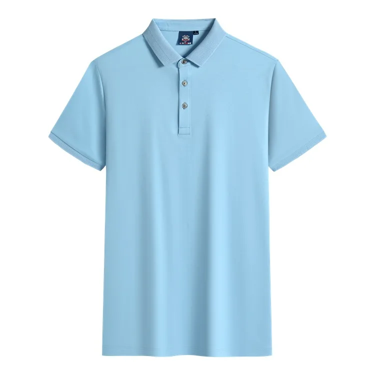 High-end Short-sleeved Polo Shirt Lapel Custom Printed Work Clothes ...