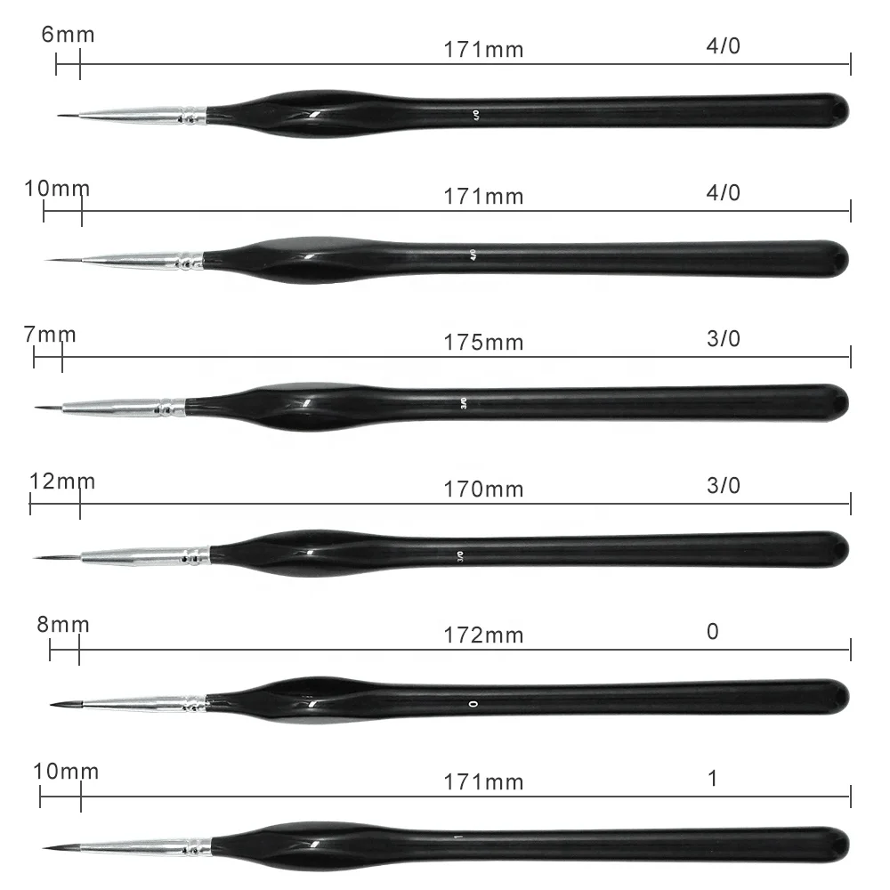 10 шт. набор кистей для
