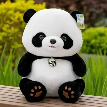 Super Soft Panda Plush Toy Flower-Inspired Cartoon Anime Doll Perfect Low MOQ Gift for Kids PP Filling Customizable Tag Logo