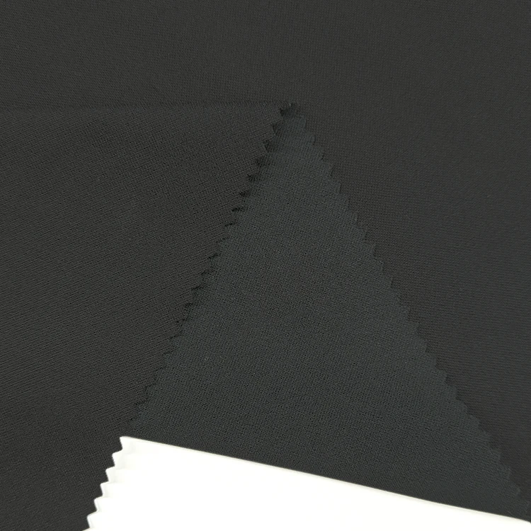 Breathable Knitted Interlock Fabric, Solid 100% Polyester Pique Fabrics for Sportswear 190 GSM/ details
