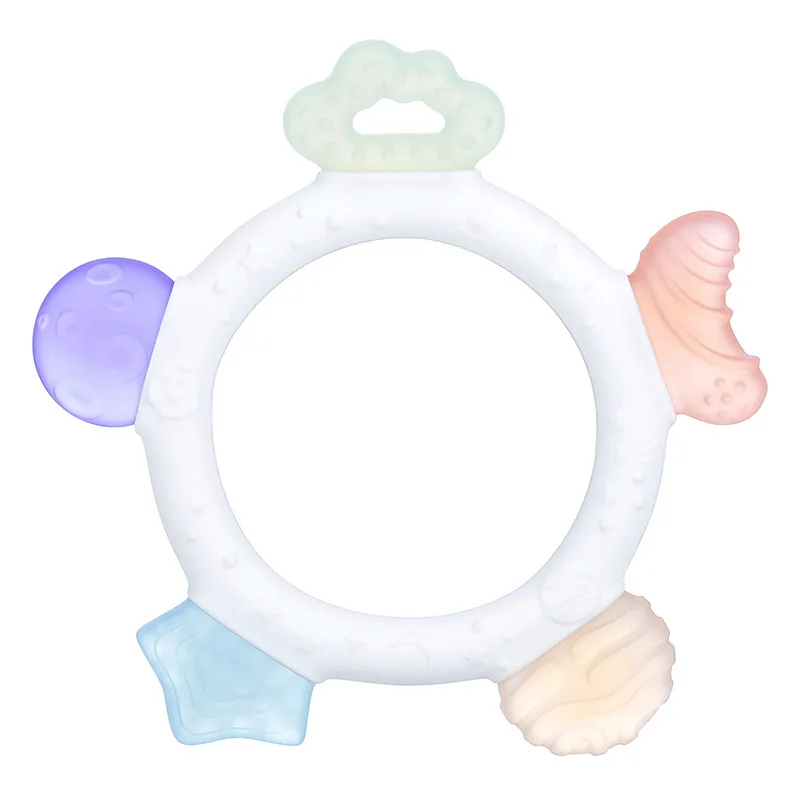 Food-grade Silicone Star-shaped Soft Teething Stick, Suitable for Babies Aged 0, Can Prevent the Habit of Biting Hands