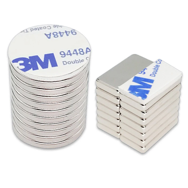 N35 N42 N48 N52 Self Adhesive Round Circular Neodymium Magnet