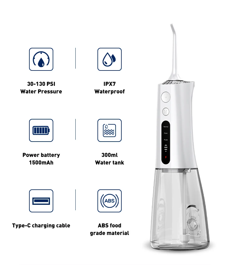 Oral Irrigator Rechargeable Smart Oem Cordless Portable Electric Teeth