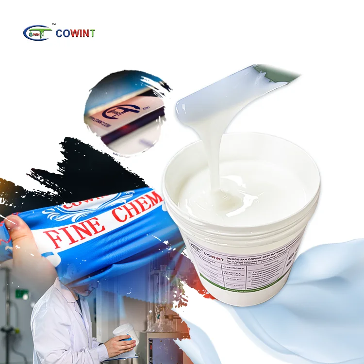 Cowint Textile Water Mark Ink White/golden Paste/silicone/puff Ink Screen Printing Inks for Plastic