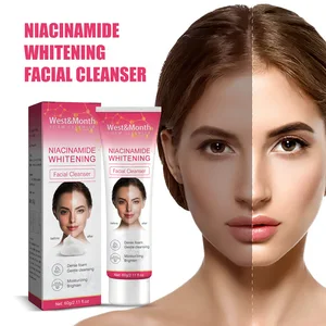 Deep Cleansing Foaming  Facial Cleanser for Improve Dullness Moisturizing Niacinamide Skin Facial Cleanser