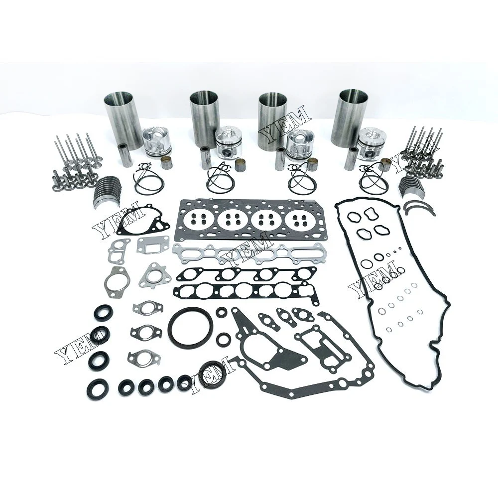 For Mitsubishi Engine Parts 4D56 Engine Cylinder Liner Kit With Full Gasket Kit Engine Bearings Set Valves