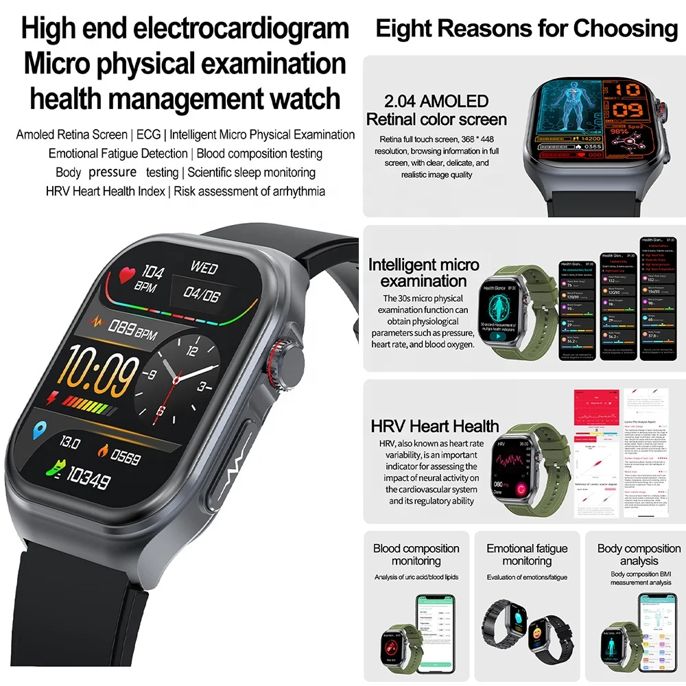 Nuovi arrivi Display Amoled pollici ricarica Wireless ET585