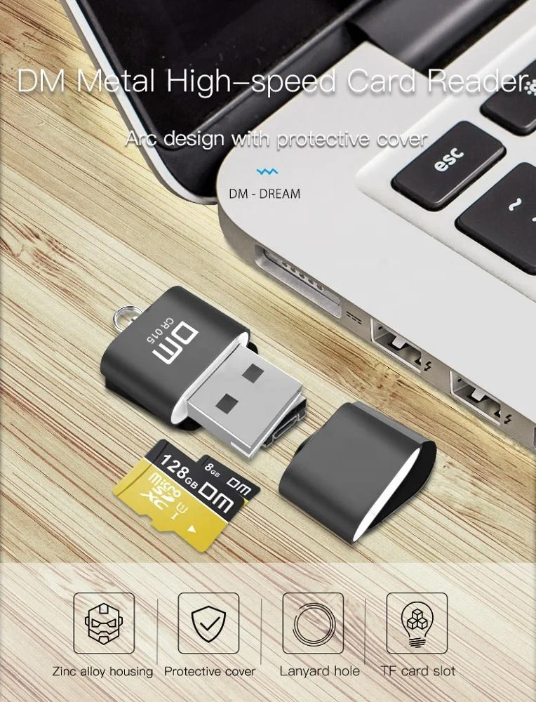 Portable Memory Tf Card Reader With USB Interface Converter CR015