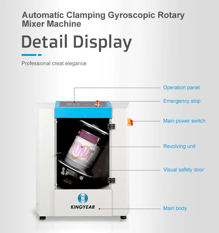 2023 Electric Automatic 720 Degree Gyroscopic Rotary Chemical Paint