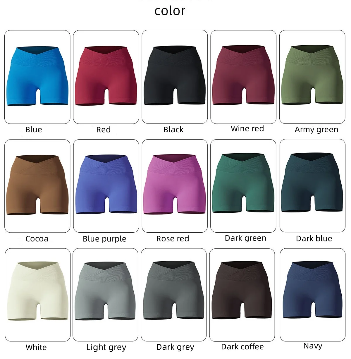 Women's Fashion High Quality  Seamless V Waist Women Butt Scrunch Fitness Gym Shorts plus size Yoga Sports Activewear Shorts supplier