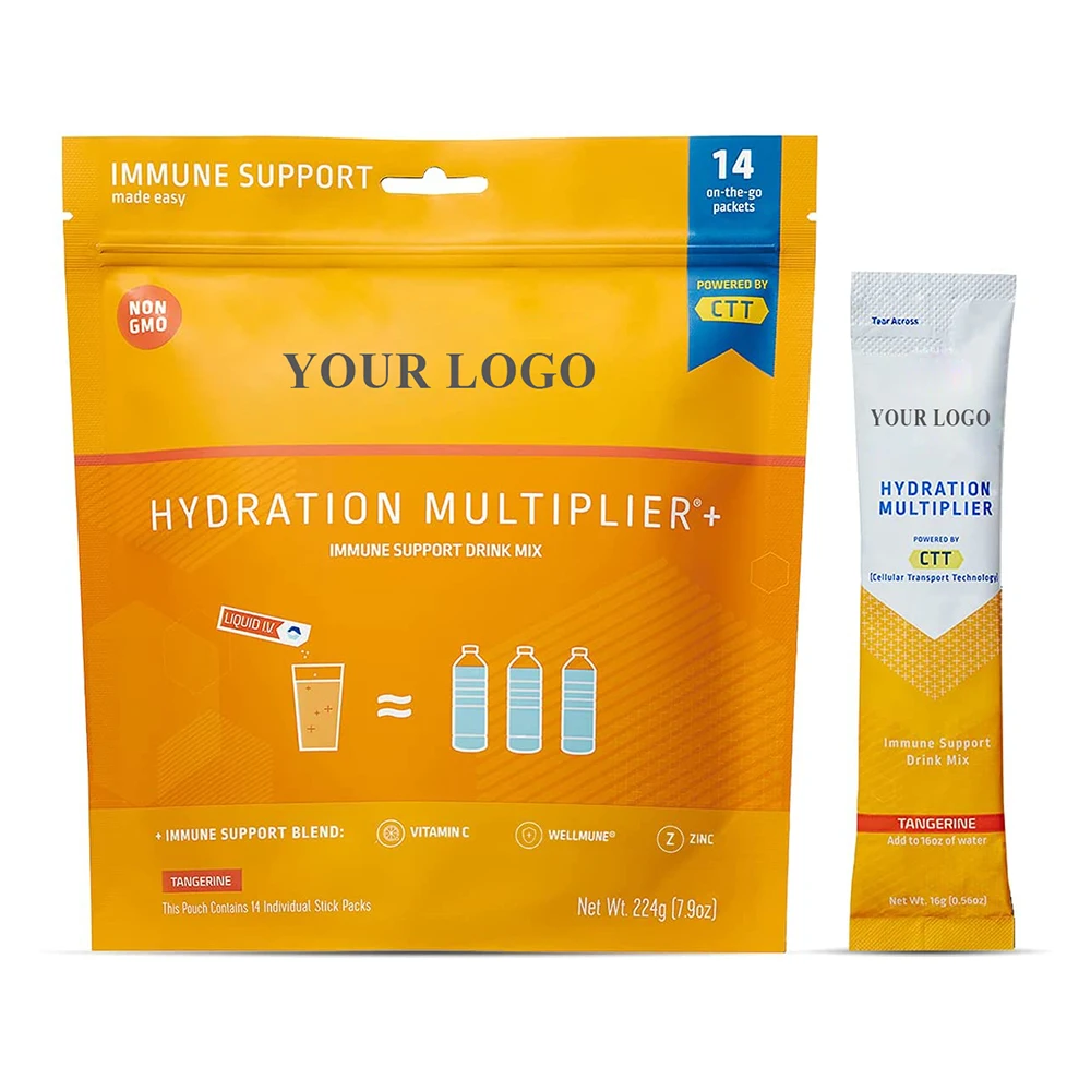 Hydrating Moisturizer Providing Energy Immune Support Natural Tangerine Flavor