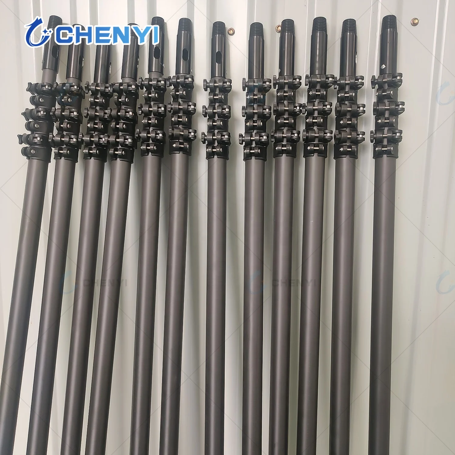 20ft Carbon Fiber Telescopic Pole Boat Outriggers Fishing Outrigger Poles  With Clamps