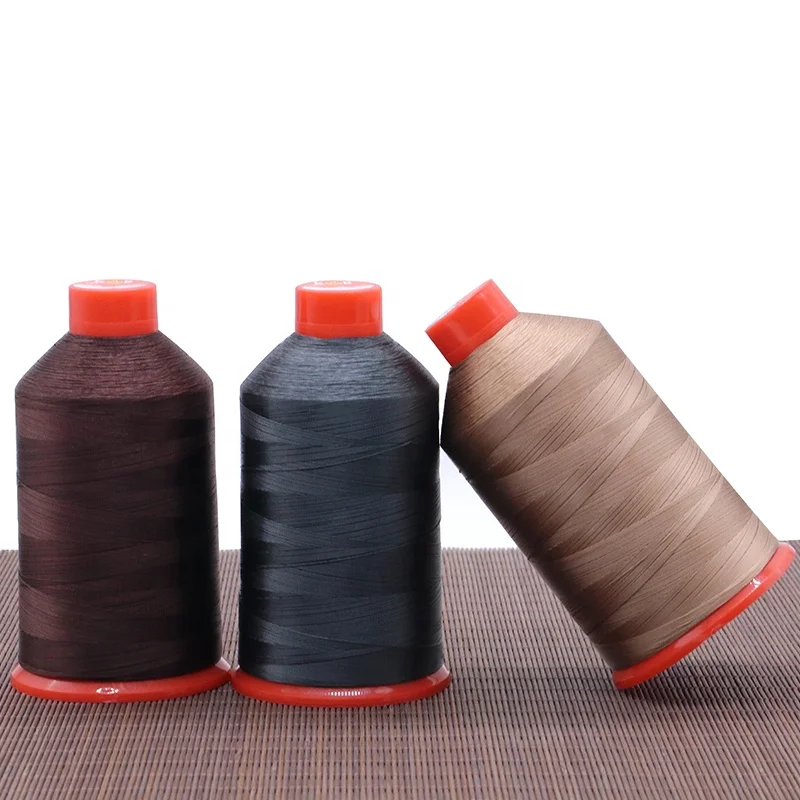 Manufactory Heavy Duty Bonded Nylon Thread Tex45 4500m/cone Nylon  Bonded Thread V46 60#  for Outdoor Thread