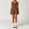9224 Vest, 9224 Skirt - Coral Brown