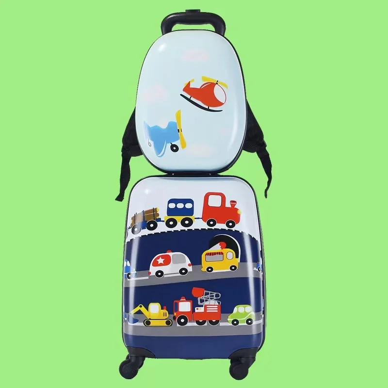 Cuddly Cartoon 13/18inch Kid Luggage Set Travel Rolling Luggage Travel