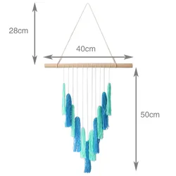 Макраме настенное искусство подвесной Тканый гобелен крафт для дома гостиной спальни украшение