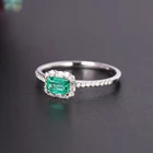 Emerald Ring Emerald Emerald Emerald Cut Diamond Ring