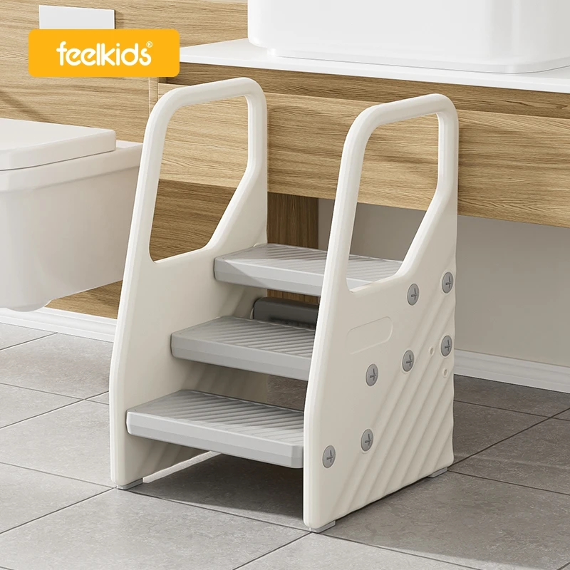 Feelkids 2024 New Hot Selling Children  Climbing Stool Footstool Climbing Bench Plastic Stool