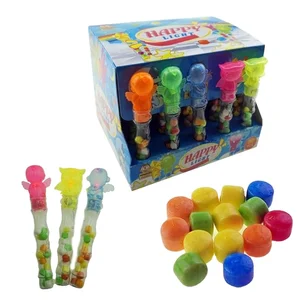 Hot Selling Custom Colorful Lovely Cartoon Shape Light Toy Candy