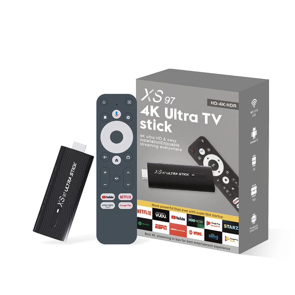 New Design Amlogic S905Y4 XS97 ULTRA STICK Remote Control Upgrade