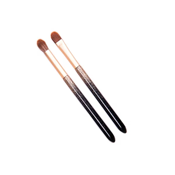 Beautiful Cheap Black Glitter Soft Hair 2pcs Custom Logo Eyeshadow Brush